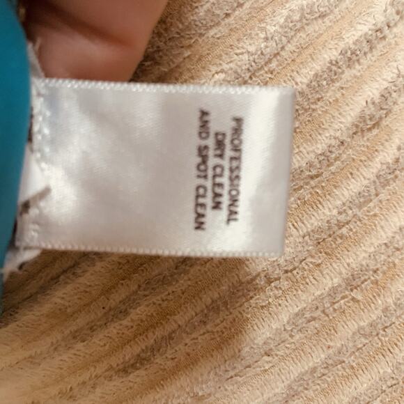 Cache NWT Aqua With Gold Beaded Sequin Chiffon Cocktail Dress Size 10 - Picture 15 of 15